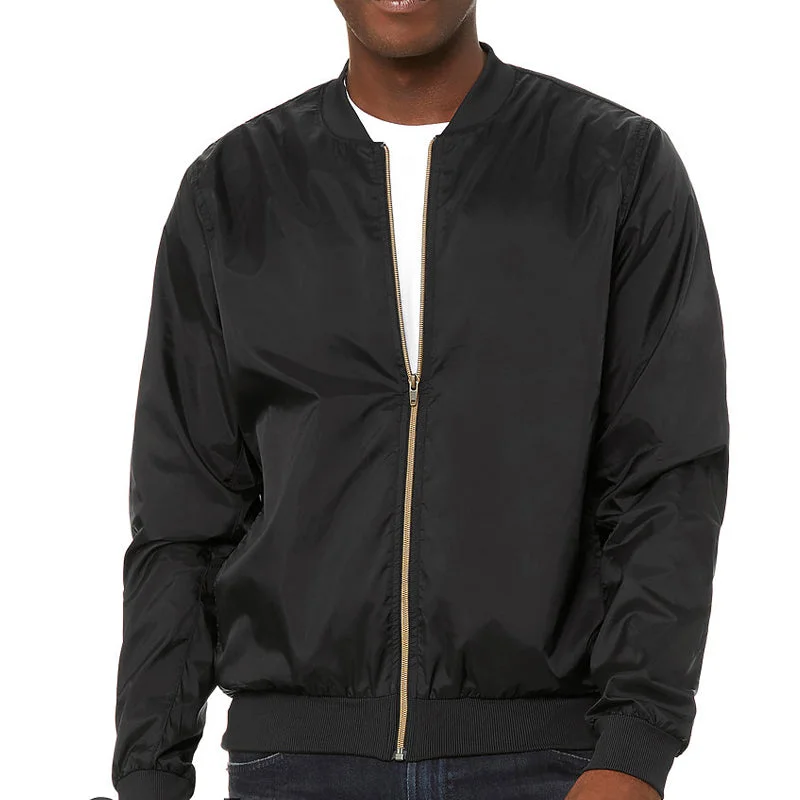 Black bomber jacket