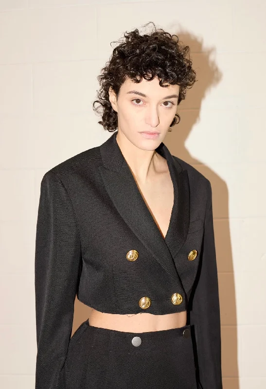 BlazeruniqueCropped Boyfriend Blazer